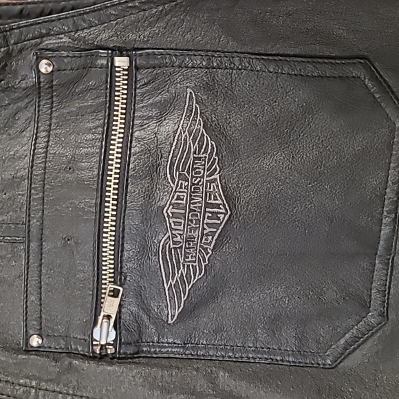 Harley Davidson XXL leather men's vest - Picture 2 of 6